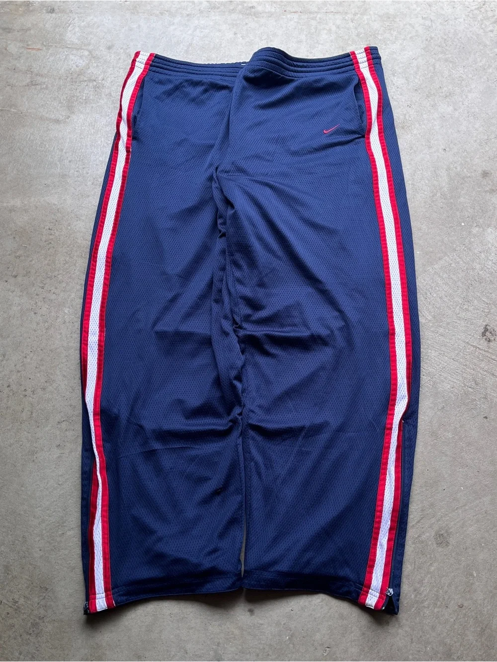 Vintage Y2K Nike Reversible Baggy Wide-Leg Sweatpants